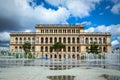 Koenigsberg Stock Exchange Building, now Art Museum, view from the side of the Singing Fountain Royalty Free Stock Photo