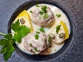 Koenigsberger meat balls Royalty Free Stock Photo