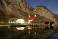 Koenigsee Lake shot Berchtesgaden, Bavaria Royalty Free Stock Photo