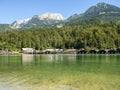 Koenigssee lake in germany bavaria Royalty Free Stock Photo