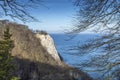 Koenigsstuhl peak on the chalk coast of Ruegen island, Germany Royalty Free Stock Photo