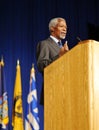 Kofi Anan delivering speech