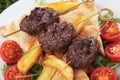 Kofta kebab, minced meat skewer Royalty Free Stock Photo