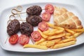 Kofta kebab, minced meat skewer Royalty Free Stock Photo