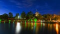 Kofukuji five storied pagoda in Nara park ,Japan