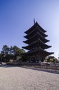 Kofukuji temple, Five-storied Pagoda at Nara, japan