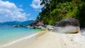 Koh Adang Island near Koh Lipe Island Southern Thailand with turqouse colored ocean and white beach