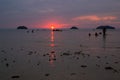 KOH CHANG, THAILAND - January, 2013: Sunset on the Koh Chang Island Royalty Free Stock Photo