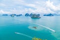 Koh Hong island view point to Beautiful scenery view 360 degree, Thailand