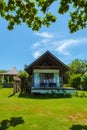 Koh Mak Thailand, a luxury bungalow lodge with a view at the tropical ocean