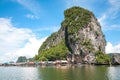 Koh Panyee settlement built on stilts of Phang Nga Bay, Thailand Royalty Free Stock Photo