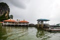 Koh Panyee settlement built on stilts of Phang Nga Bay, Thailand Royalty Free Stock Photo
