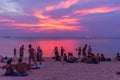 Zen Beach sunset Koh Phangan Thailand Royalty Free Stock Photo