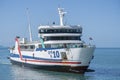 Raja Ferry conveying passengers, cars and goods from Donsak pier to Samui and Phangan port island