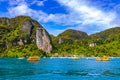 Koh Phi Phi Don Thailand island tropical beach limestone rocks