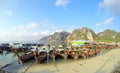 Koh Phi Phi Don longtail boats Thailand Royalty Free Stock Photo