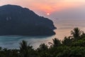 Koh Phi-Phi Sunset view Royalty Free Stock Photo