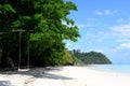 Koh Rok (Rok Island) is a small archipelago in southern Thailand in the Andaman Sea Royalty Free Stock Photo