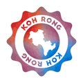 Koh Rong low poly logo.