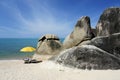 Koh samui beach sun loungers thailand