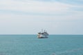 Koh Samui island, Thailand - December 15, 2019 : Seatran Ferry conveying passenger from Donsak pier Surat Thani province