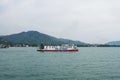 Koh Samui island, Thailand - December 15, 2019 : Seatran Ferry conveying passenger from Donsak pier Surat Thani province