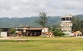 Fire station in Samui International Airport in the open air