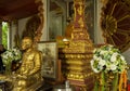 Temple Wat Khunaram with Mummy of a Buddhist monk Luang Pho Daeng on Koh Samui in Thailand