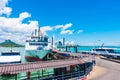 Koh Samui island , Thailand - May 14 2018 : Seatran Ferry convey Royalty Free Stock Photo