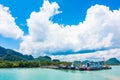 Koh Samui island , Thailand - May 14 2018 : Seatran Ferry convey Royalty Free Stock Photo