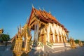 KOH SAMUI, THAILAND - January 10, 2020: Ceremonial hall at the Wat Plai Laem Temple. Royalty Free Stock Photo