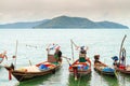 Thai long tail fishing boats at Koh Samui