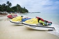 Jet skis koh samui beach thailand