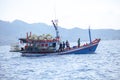 Koh tao surathani thailand - march 6,2018 : thai fishery boat ap