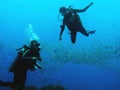 Koh Tao,Thailand - May 26, 2017 : Women scuba diver and Trainer