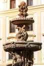 Ornamental fountain on Prague Castle Royalty Free Stock Photo