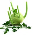 Kohlrabi and parsley Royalty Free Stock Photo