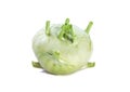 Kohlrabi on a white background