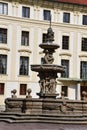 Kohls Fountain at The Prague Castle in Prague, Czech Republic Royalty Free Stock Photo