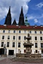 Kohls Fountain at The Prague Castle in Prague, Czech Republic Royalty Free Stock Photo