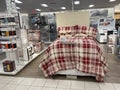 Kohls retail store interior during the holidays bed on display Royalty Free Stock Photo