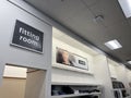 Kohls retail store interior during the holidays fitting room sign Royalty Free Stock Photo