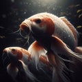 Koi Carps Fish Japanese swimming