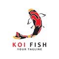 Koi Fish Logo Design Fish Icon