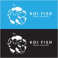 set of Koi Fish Logo Design