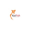 koi fish logo design vector template Royalty Free Stock Photo