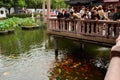 Koi and Goldfish Pond, Yuyuan Gardens, Shanghai, China Royalty Free Stock Photo