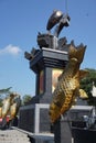 Koi monument koi fish monument in Blitar, East Java Indonesia