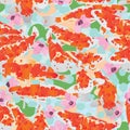 Koi style seamless pattern