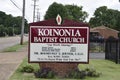 Koinonia Baptist Church Sign, Memphis, Tennessee